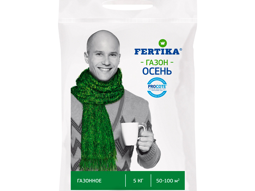 Фертика газонное удобрение, осень 5 кг Fertika GPBST-250