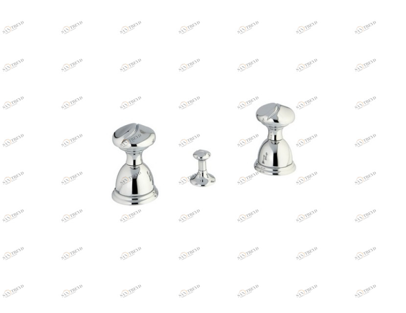 051422.B00.00 Комплект биде с тремя отверстиями Золото 24К Mestre Oman