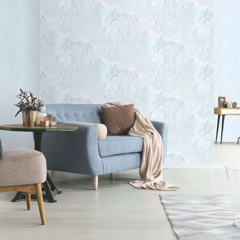 Обои флизелиновые Erismann Talisman голубые 1.06 м ЭР60547-04 STLM-2166705 - Вид №3