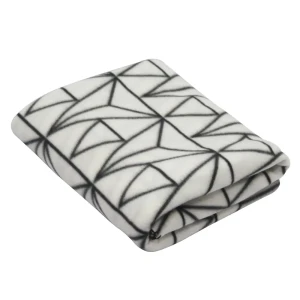 Плед Vector 130х170 см флис цвет белый 82009312 STLM-2149678