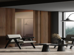 Облицовка стен из массива дерева