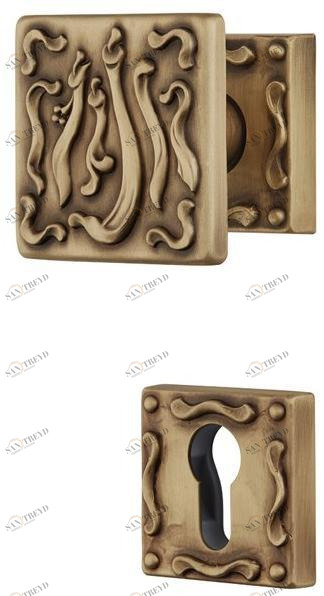 LINEA CALI' Ручка дверная из латуни с замком Frida sun-id-1413066