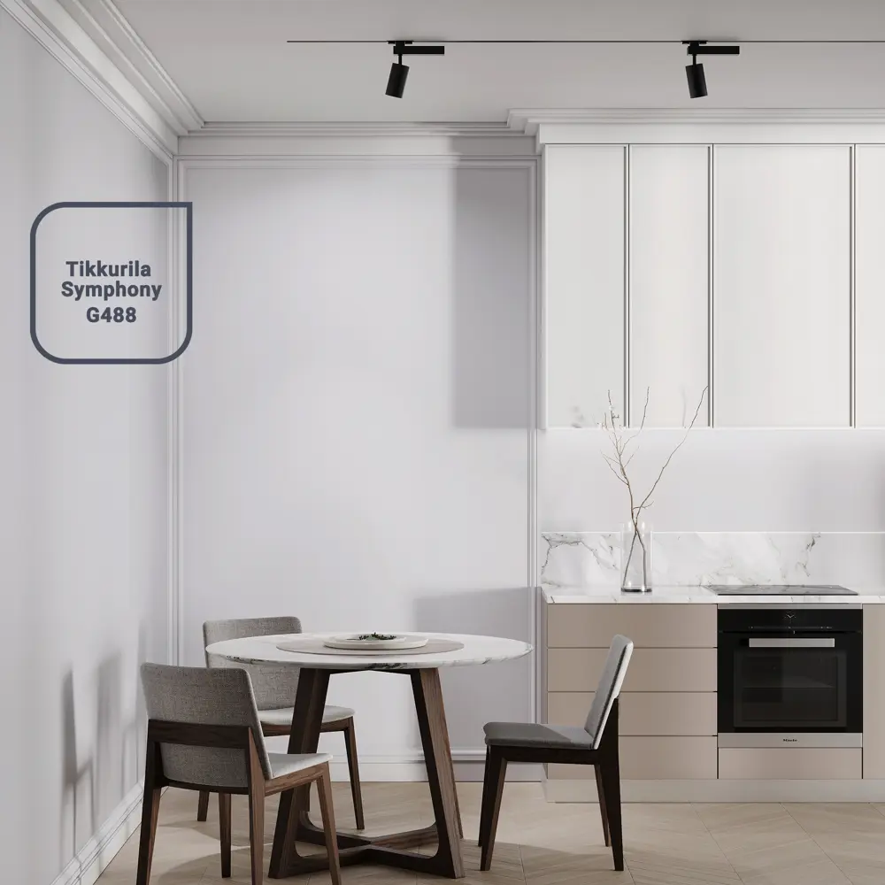 Краска Tikkurila Euro-20 для влажных помещений, белая матовая 0.9 л 12355087 STLM-0001942 - Вид №4