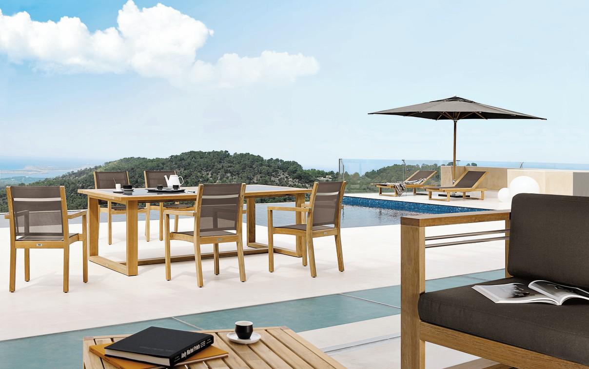 MNST854 Стул teak 130 Manutti Siena - Вид №1