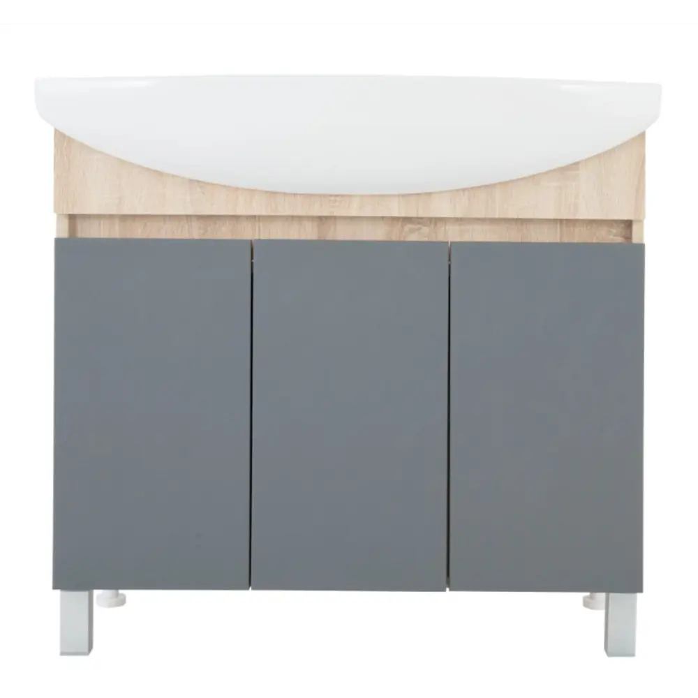 Тумба под раковину Соло 105 см, цвет серый Santreyd STLM-2194951