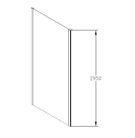 LD60-Y22 Душевая дверь в проем SSWW  - Вид №5