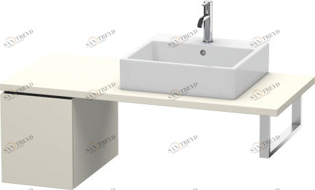 LC583009191 L-Cube Шкафчик для консоли Серо-коричневый декор Duravit