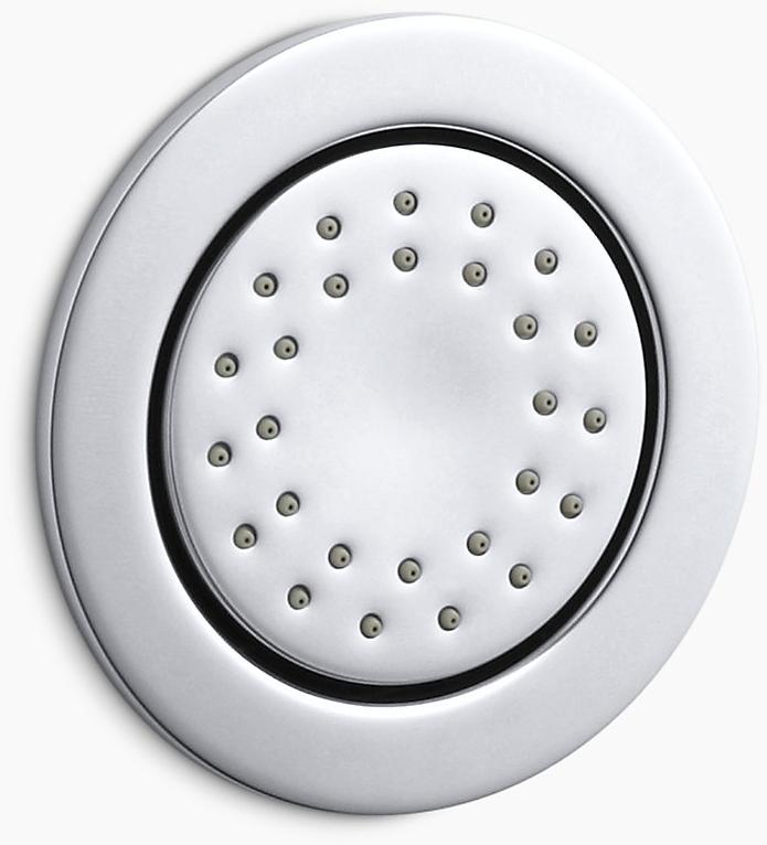 KOHLER WaterTile Круглый спрей для тела с 27 форсунками 2,0 галлона в минуту со стимулирующим спреем и воздушно-впускной технологией Katalyst K-8013-AK-TT  - Вид №1