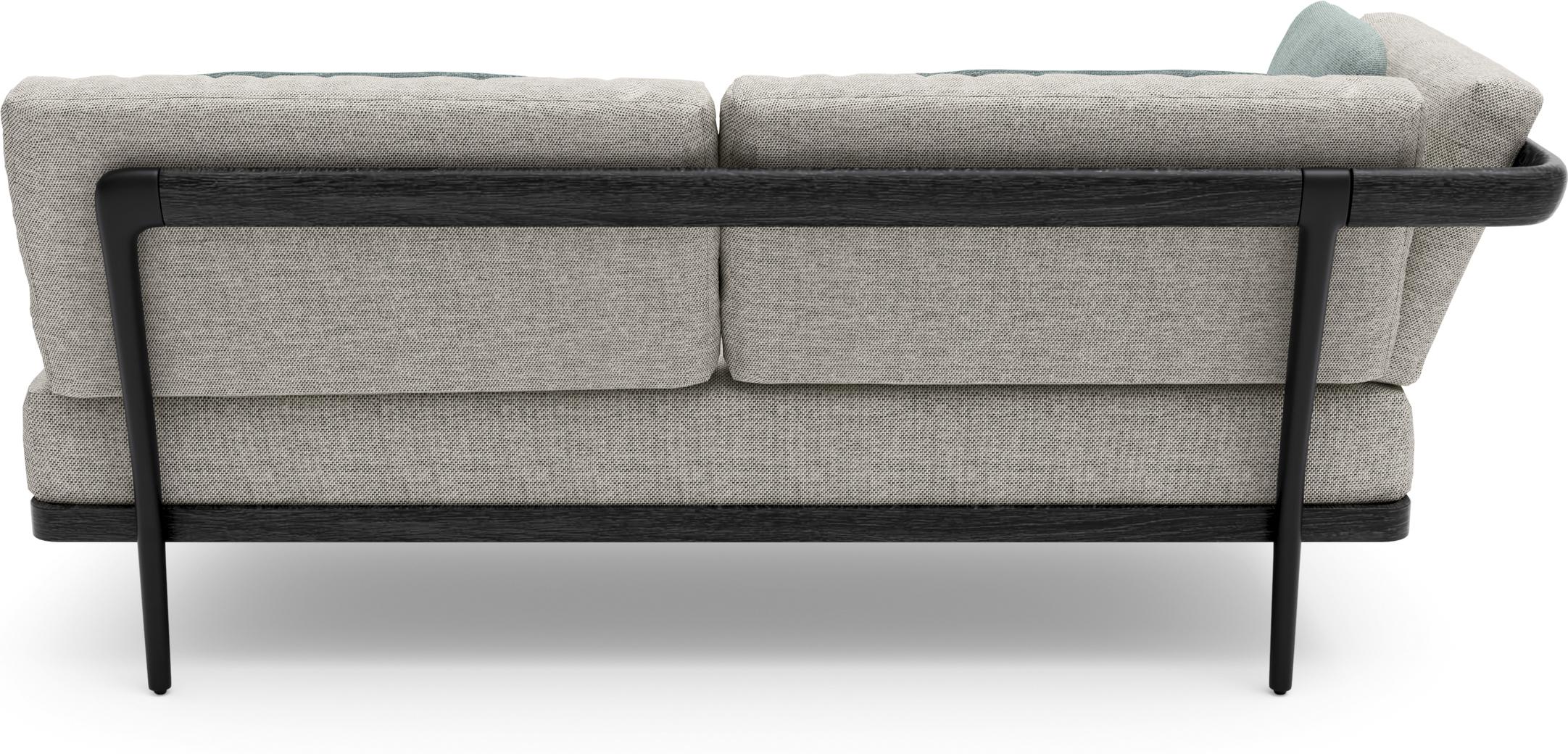 MNST1200 Правое угловое двойное сиденье лава teak nero Manutti Flex - Вид №1