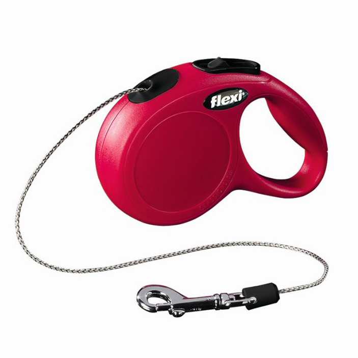 ПР0030997 Рулетка для собак Classic Basic Mini (до 8кг) трос 3м красная Flexi 