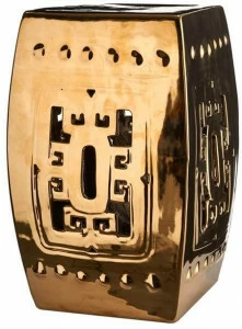 Pols Potten Низкий табурет из глазурованного керамогранита