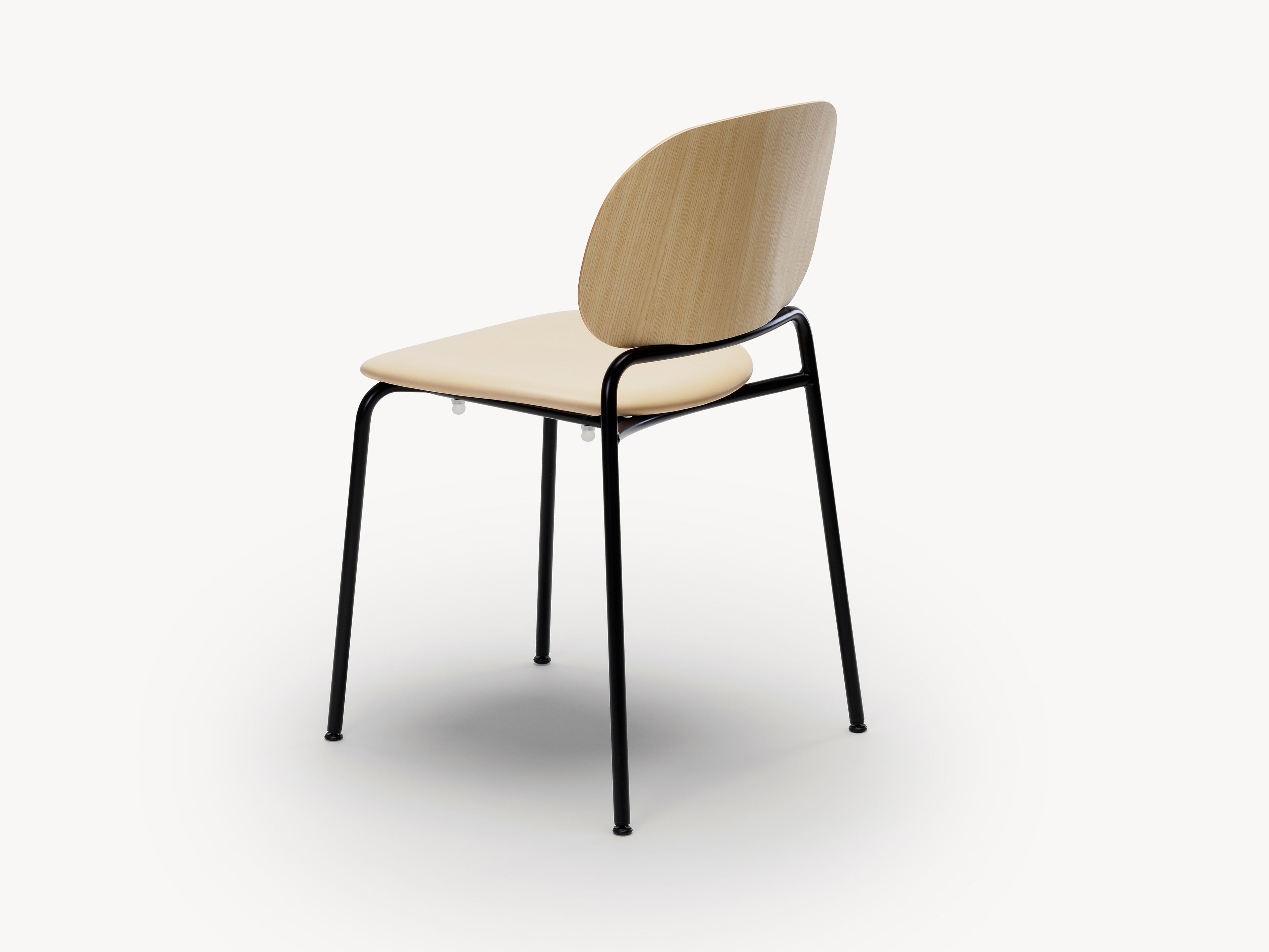 Штабелируемый стул из шпона с мягким сиденьем Zilio A&C Upon ARCH-00086700 - Вид №3