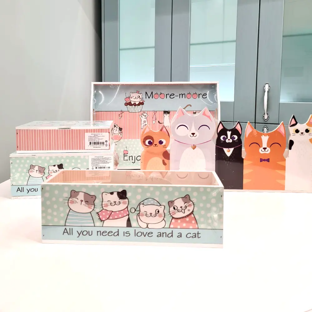 Ящик М1 Котики деревянный Santreyd STLM-2054781 - Вид №6