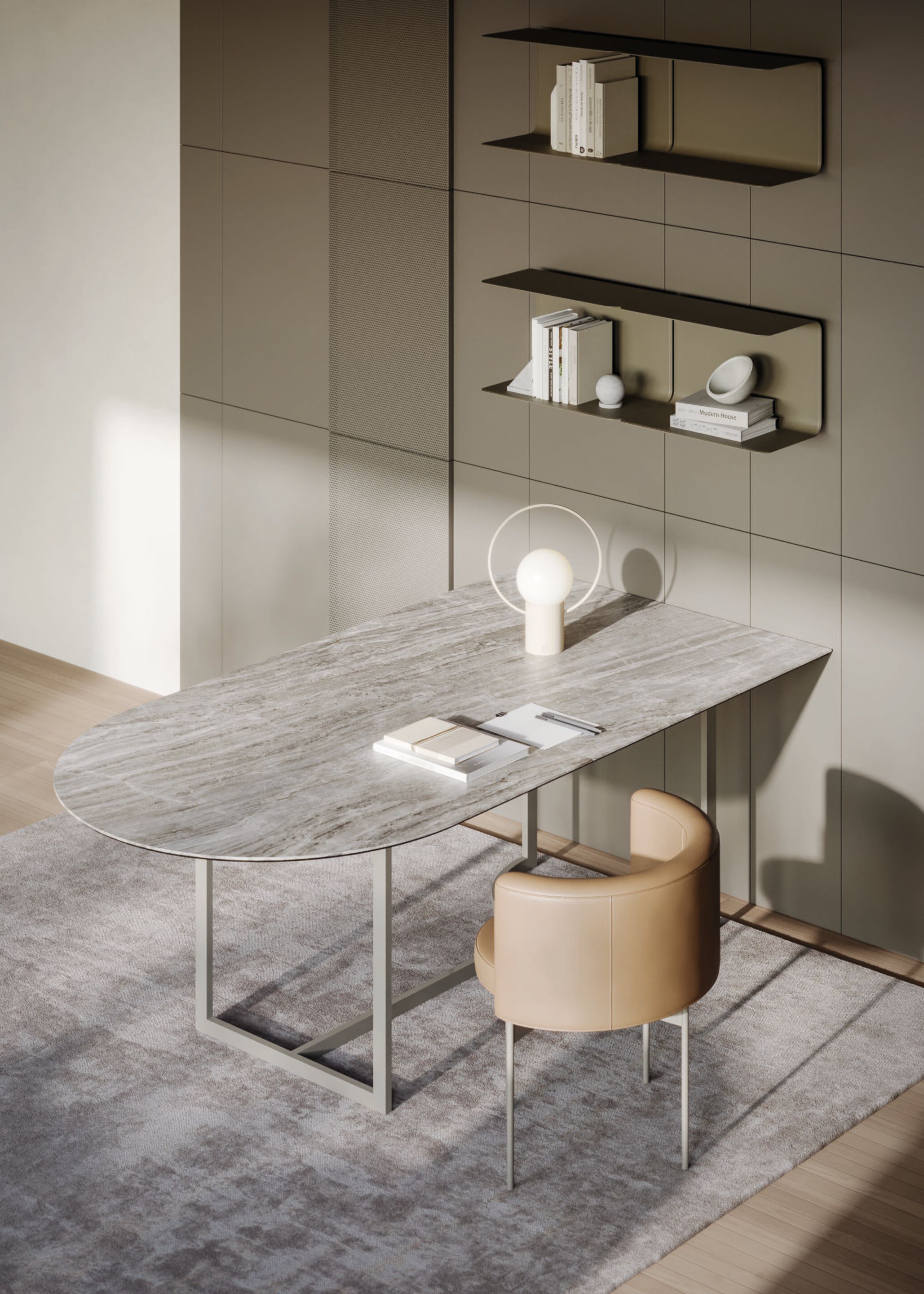 Металлическая светодиодная настольная лампа Ronda Design SATURN ELETRIC ARCH-00004103 - Вид №1