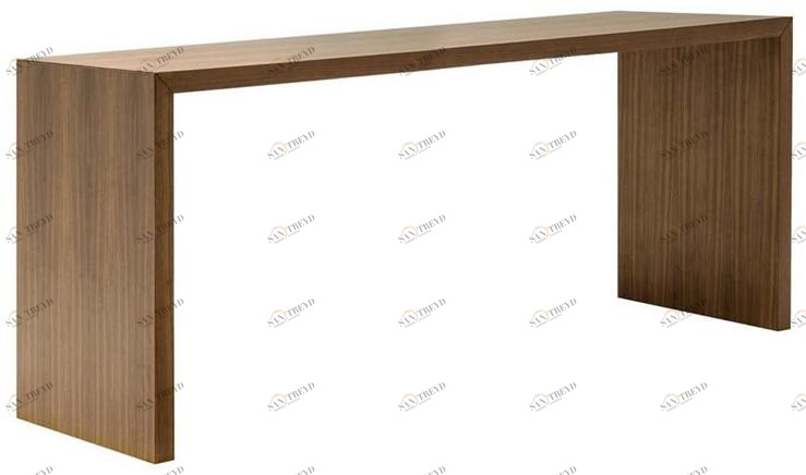 Andreu World Высокий стол для совещаний из массива дерева Closed Me6188