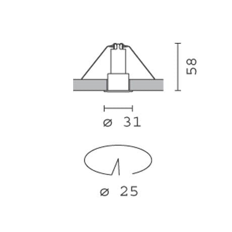 Утопленный светодиодный прожектор iGuzzini лазер ARCH-00112249 - Вид №6