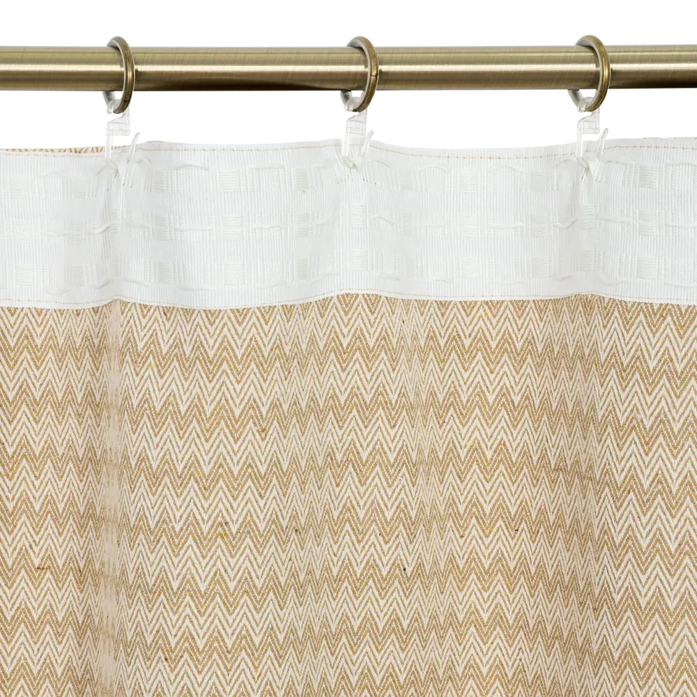Штора на ленте «Cosma», 140х260 см, геометрия, цвет коричневый Santreyd STLM-2147359 - Вид №3