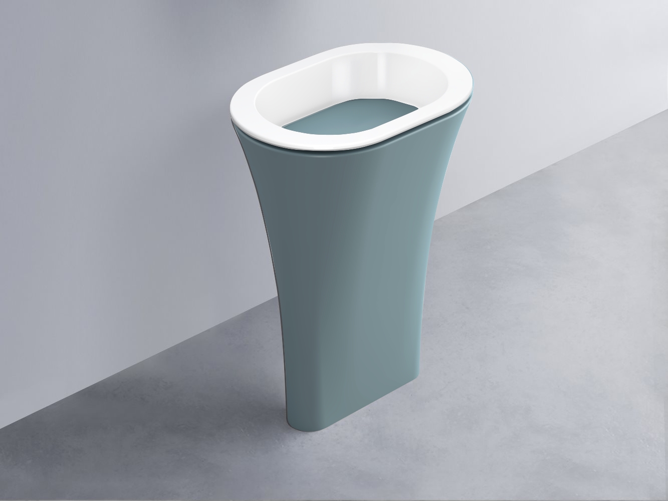 AMLA65-BL+AMPILO-PL+AMCOLO-PL Раковина Amedeo Ovale отдельностоящая cielo Enjoy + Amedeo Ceramica Cielo