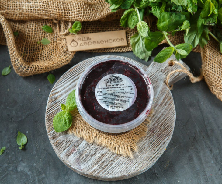 5322 Пюре из черники с сахаром Вкусляндия  - Вид №2