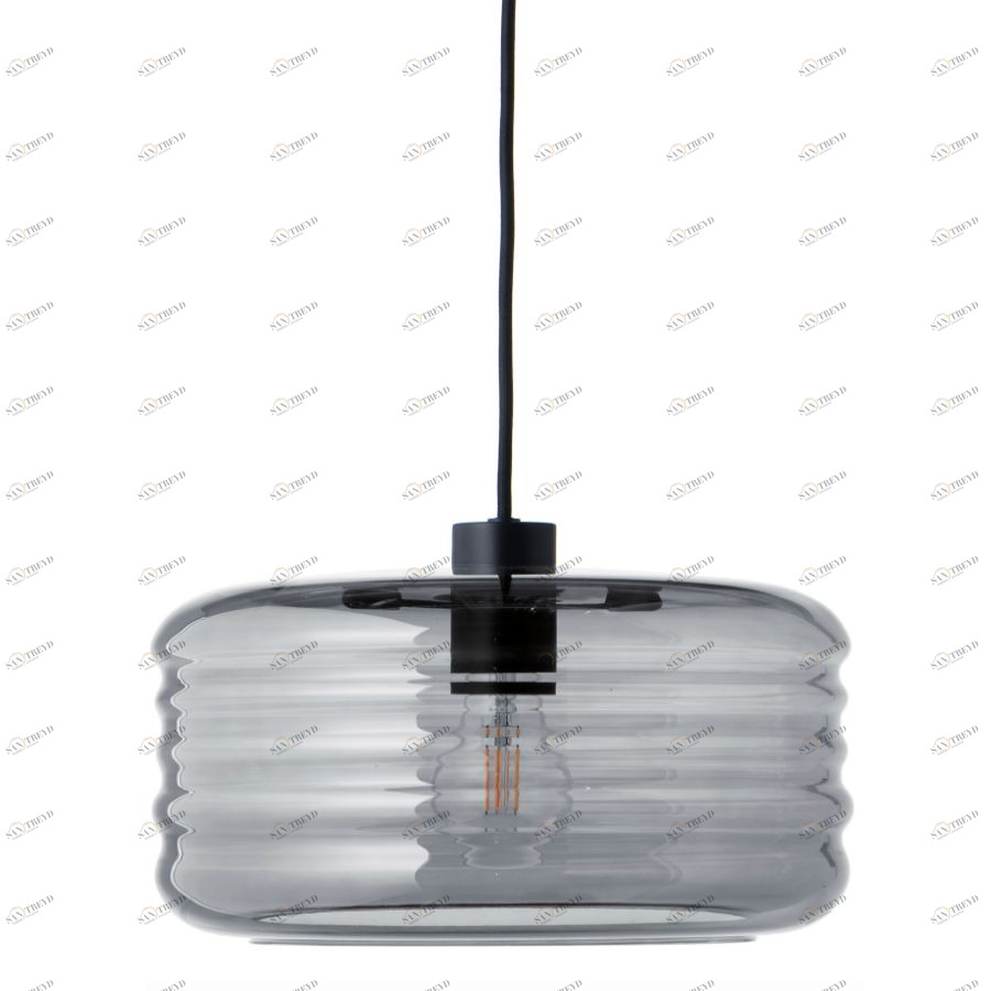 Лампа подвесная Wheels, D30 см, серая с черным Frandsen 1591270505001