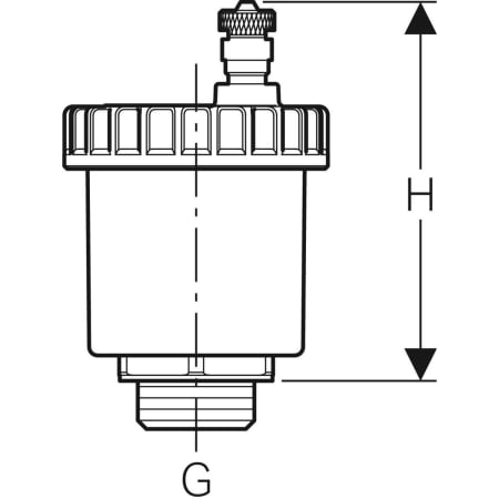 GEBERIT 652.438.22.1 Автоматический воздухоотводчик Geberit NPW  - Вид №2