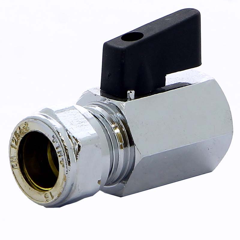 Кран мини обжим-В флажок TIEMME 15x1/2" 2900030 - Вид №1