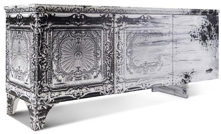 MOMENTI Буфет из маринованного стекловолокна с распашными дверцами Crazy home furniture - sequence collection sun-id-1387361 - Вид №4