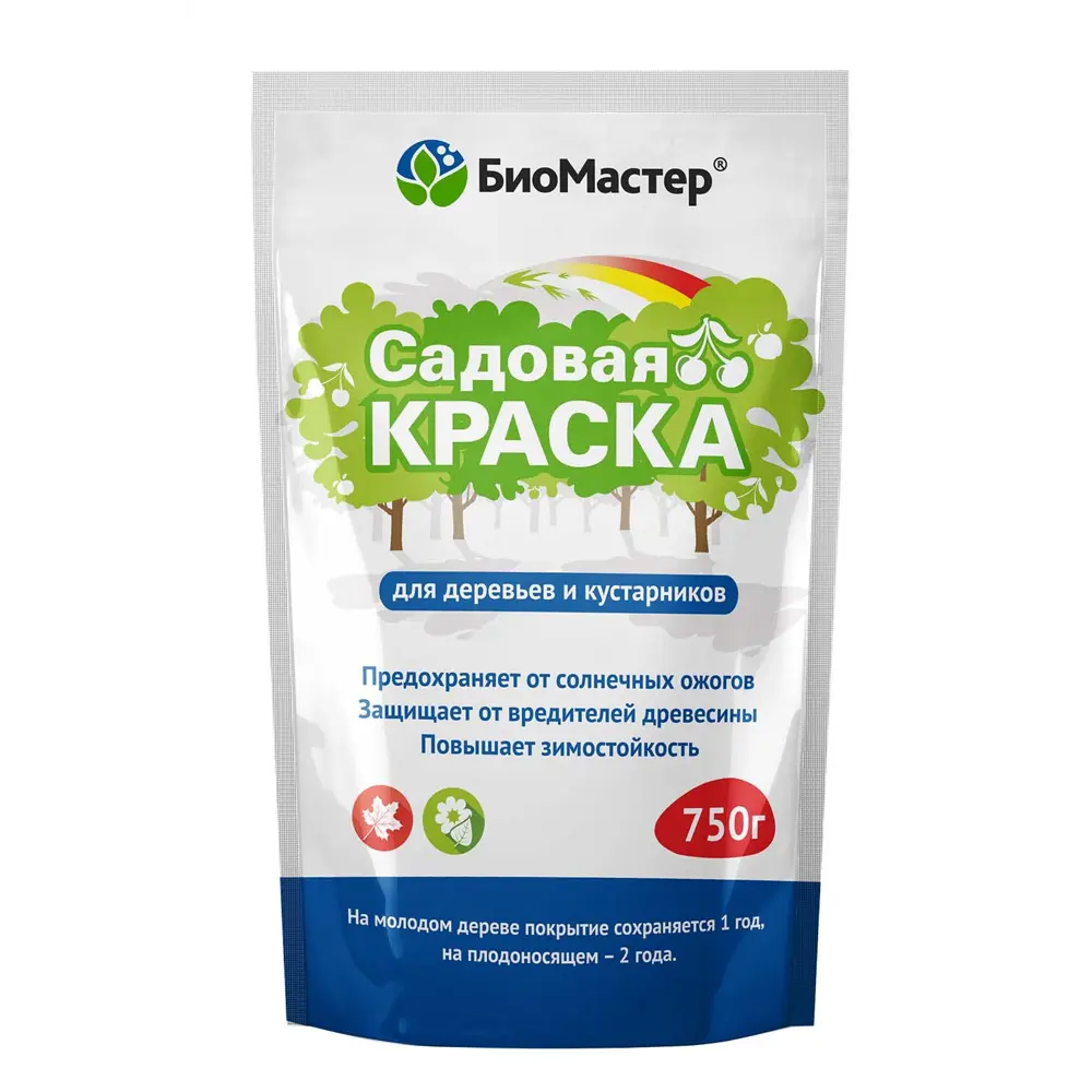 Краска садовая для защиты садовых растений 0.75 кг БИОМАСТЕР STLM-2082338