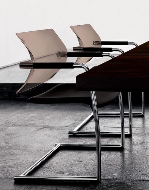 Luxy Консольный стул с обивкой из полипропилена и кожи Aire jr sun-id-1463997 - Вид №4