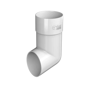 Отвод для трубы 82 мм цвет белый