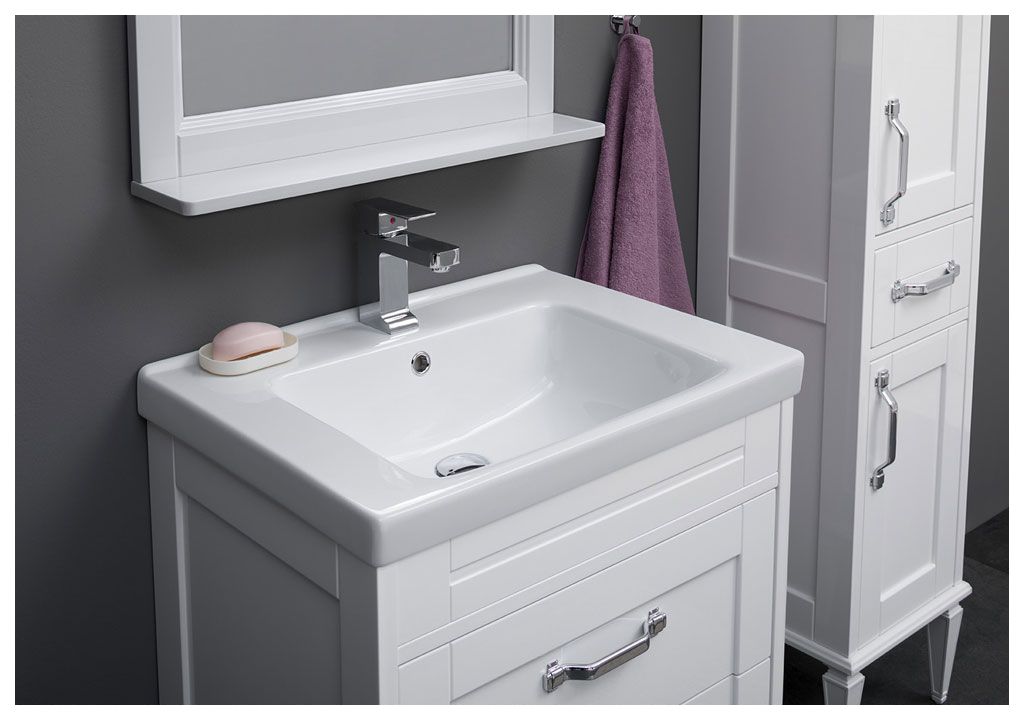 Тумба под раковину Aquanet Денвер 65 белый sun-id-270513 - Вид №9