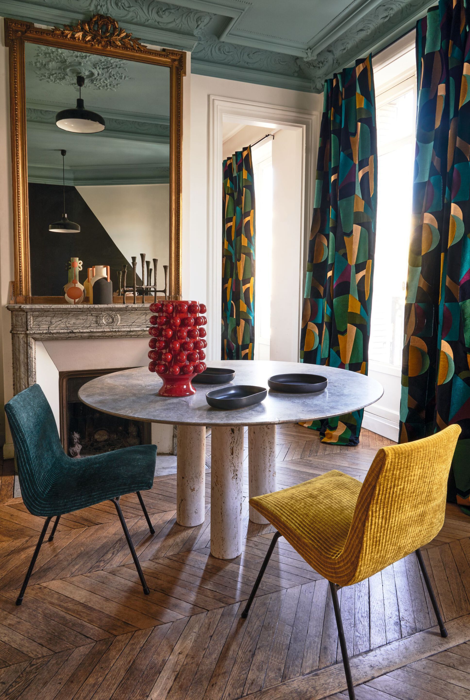 Бархатная однотонная ткань Casamance Opulence ARCH-00022852 - Вид №2