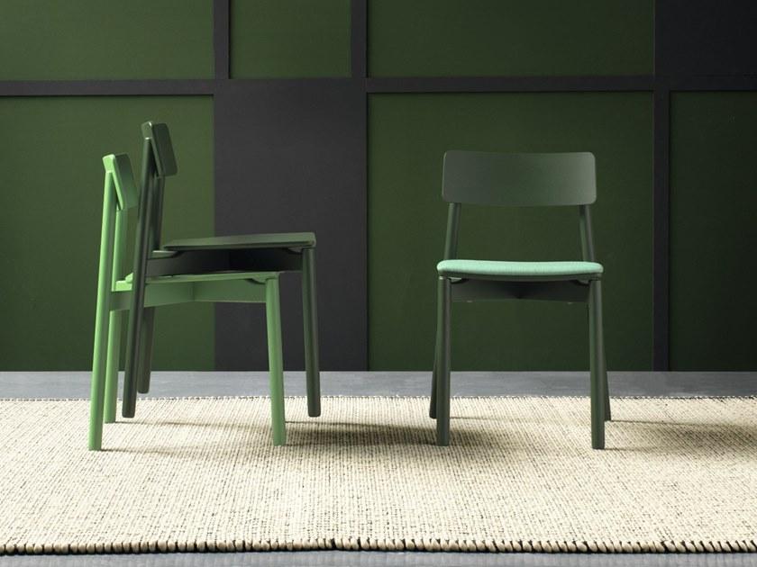 Very Wood Штабелируемый стул со встроенной подушкой Rib sun-id-1501990 - Вид №1