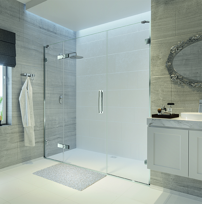 Дверь в нишу GHB1100H L или R Merlyn Arysto Хромированный 