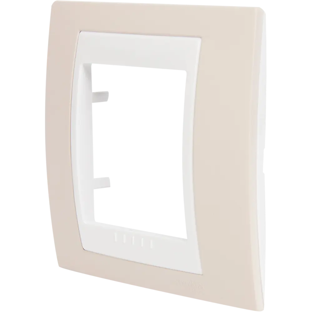 Рамка для розеток и выключателей Systeme Electric Unica 1 пост, цвет песчаный/белый STLM-2174172 - Вид №2