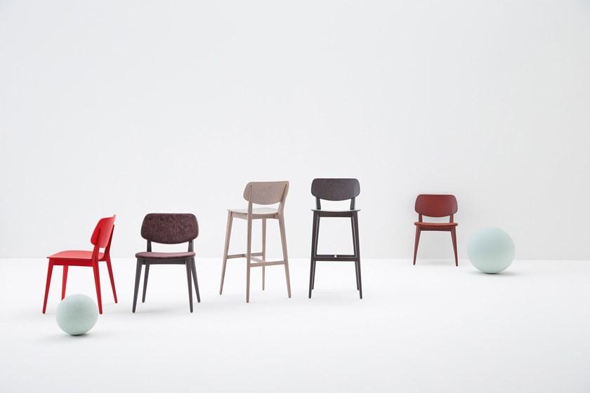 Billiani Табурет из бука со спинкой Doll 557 - Вид №1