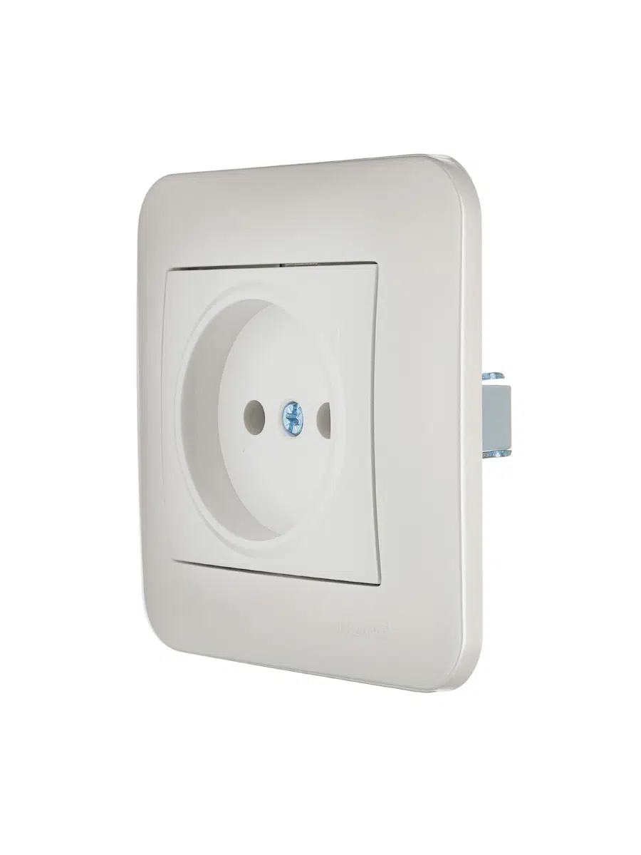 ASTI Розетка б/з ПБТ, жемчужно-белый перламутр LEZARD 7081-3030-121B