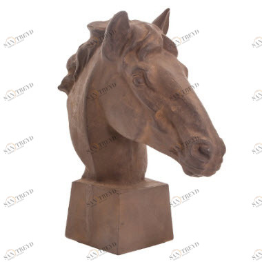 Статуэтка декоративная коричневая Horse Head PUSHA PUSHA 062718 Коричневый 