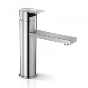 TEK 002 Смеситель Для Умывальника Linki TEK Сатиновая Сталь