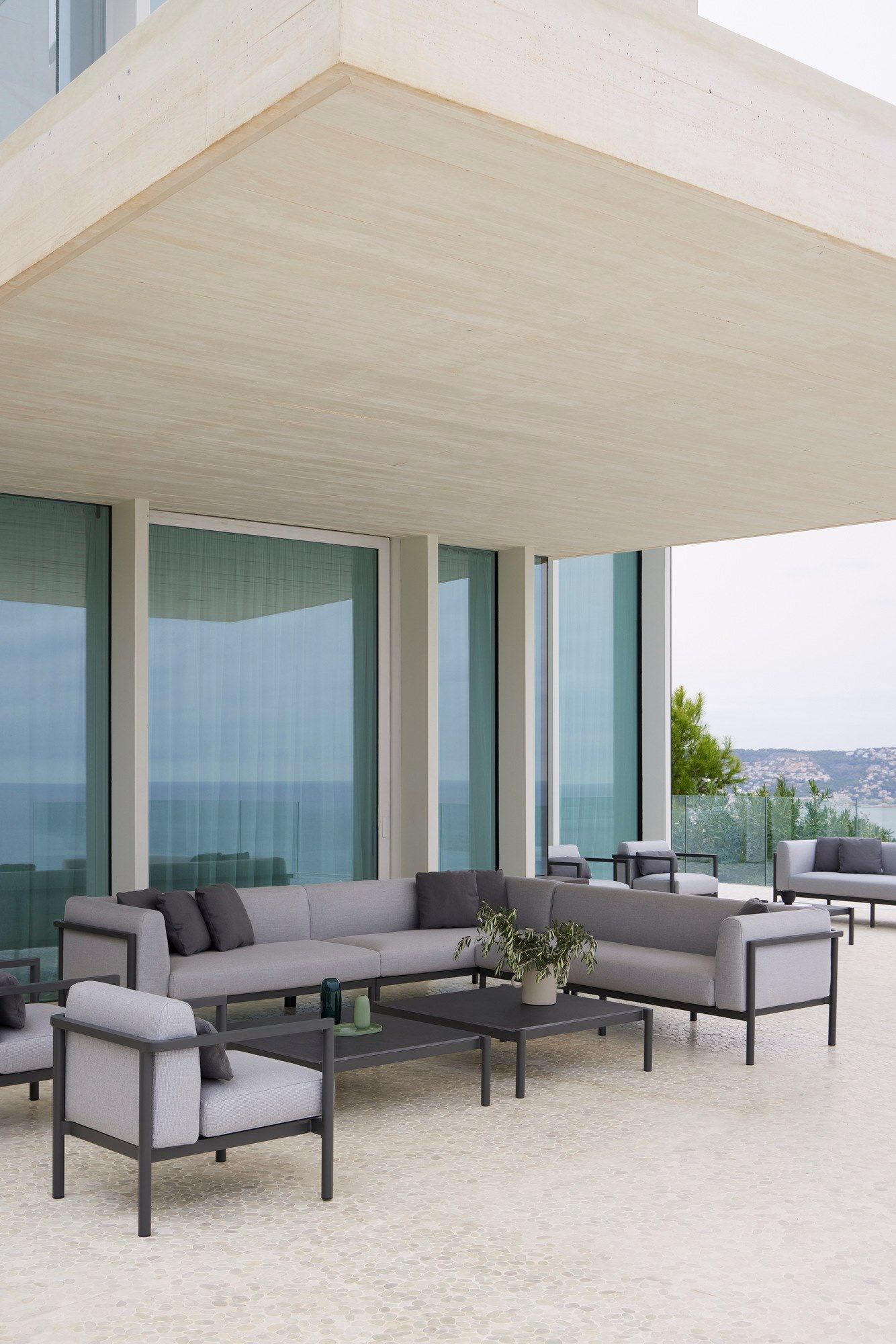 3-местный тканевый садовый диван POINT Origin ARCH-00097710 - Вид №6