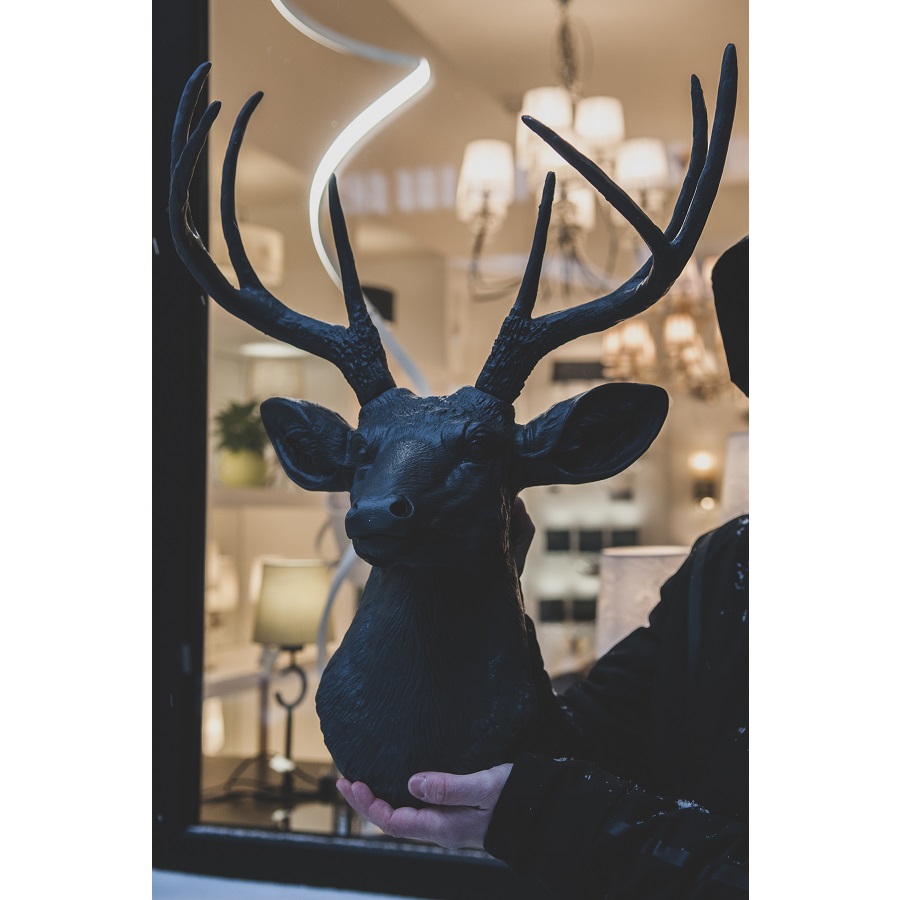 Голова декоративная «Олень» Yagoodza, белый/белый Y1033 - Вид №1