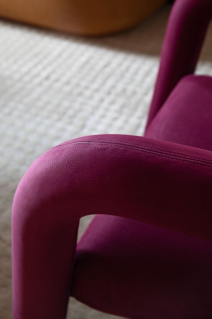 Кресло из нубука с подлокотниками Baxter AIMÉE ARCH-00080078 - Вид №4