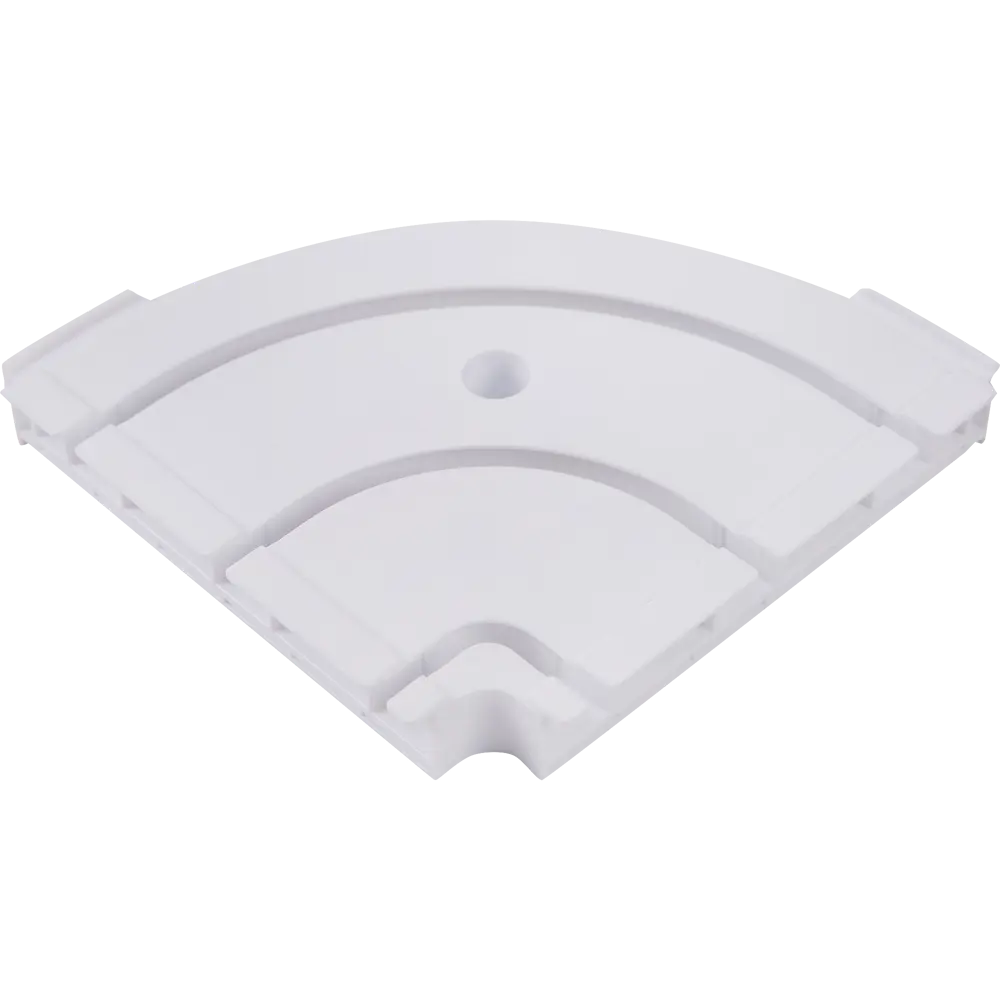 Соединитель поворотный трехрядный для шины пластик цвет белый 2 шт DOMLEGRAND STLM-2002630