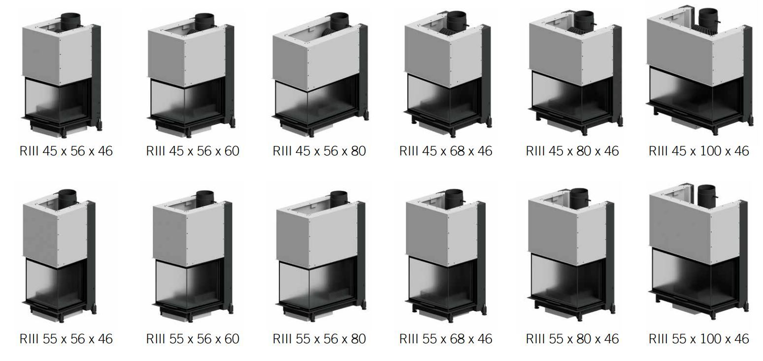 Стальной тройной фасад дровяной камин RÜEGG RIII ARCH-00127187 - Вид №3
