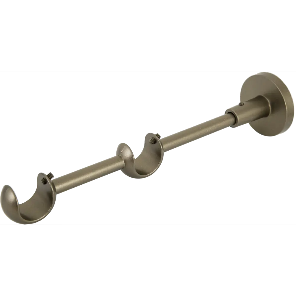 Держатель открытый двухрядный Orbis металл цвет графит 2 см STLM-2094750