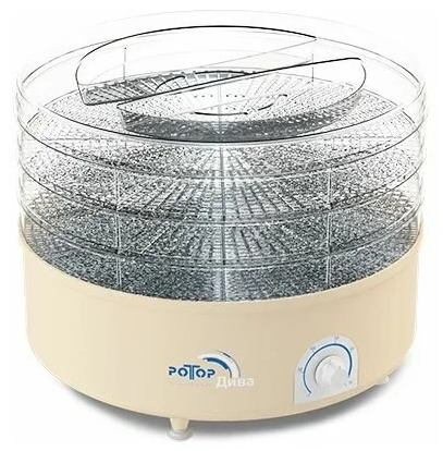 5314065 Сушилка для овощей и фруктов Ротор Дива СШ-007-07 бежевый STDN-0090954