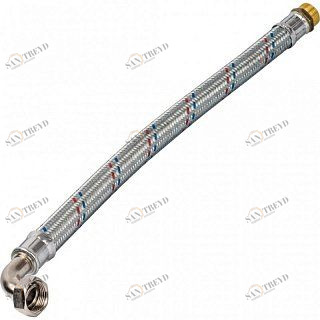 Гибкая подводка для воды угловая НР 1 х ВР 1 STOUT - 600 мм SHF0166252525