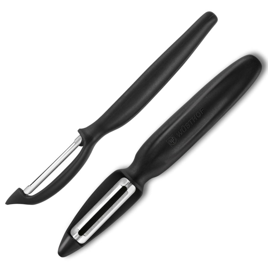 Набор ножей для чистки и нарезки овощей и фруктов Sharp Fresh Colourful с плавающим лезвием, черная WUESTHOF W93143 - Вид №2