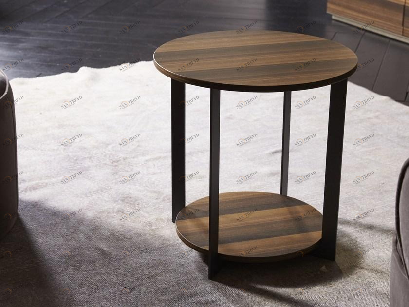 EmmeBi Круглый деревянный журнальный столик sun-id-1488266