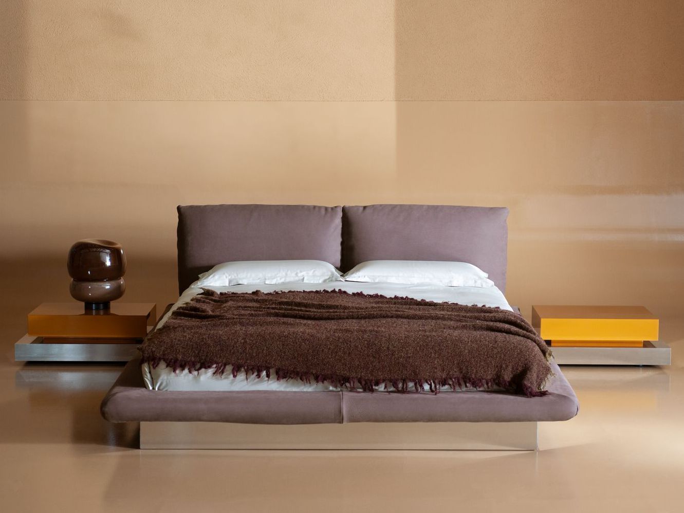 Двуспальная мягкая кровать Baxter Aura ARCH-00075198 - Вид №1